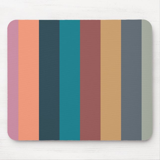 colour stripes colourful pastel 001 mouse pad (Front)