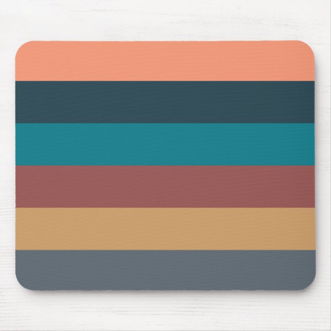 colour stripes colourful pastel mouse pad (Front)