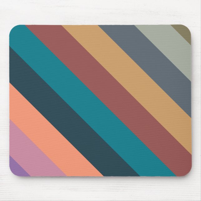 colour stripes colourful pastel mouse pad (Front)