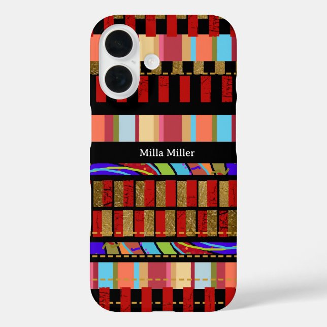 Colour Stripes Cool Case-Mate iPhone Case (Back)