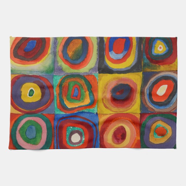 Colour Study, 1913 by Wassily Kandinsky Kitchen Towel (Horizontal)