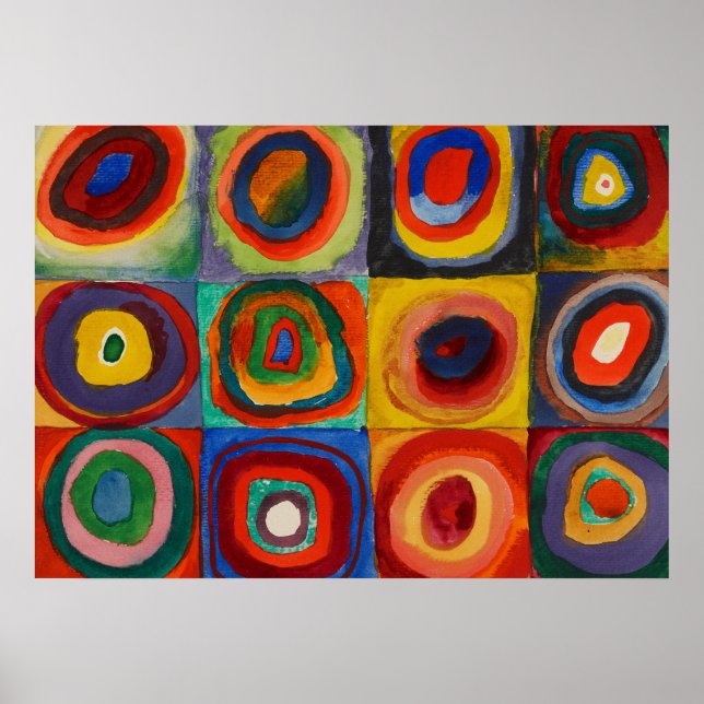 Colour Study, 1913 by Wassily Kandinsky Poster (Front)