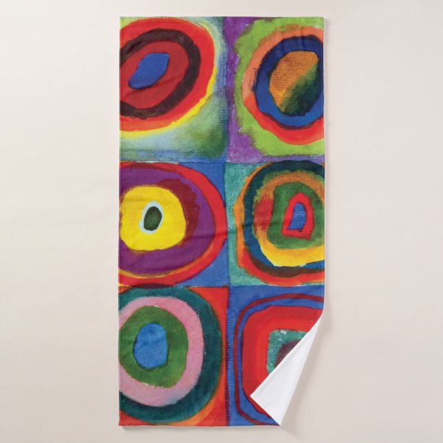 Colour Study by Wassily Kandinsky Bath Towel (Bath Towel)