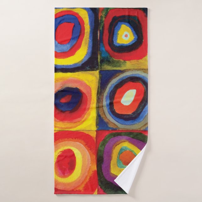 Colour Study by Wassily Kandinsky Bath Towel (Bath Towel)