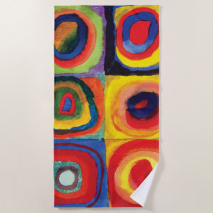 Colour Study by Wassily Kandinsky Beach Towel