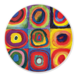 Colour Study by Wassily Kandinsky Ceramic Knob