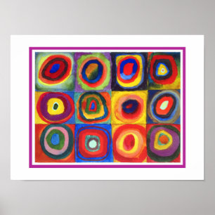 Colour Study by Wassily Kandinsky Poster