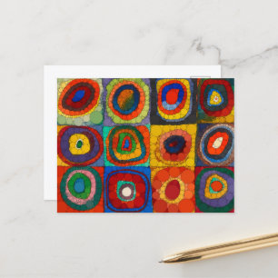 Colour Study, Infinity Dots by Wassily Kandinsky Holiday Postcard