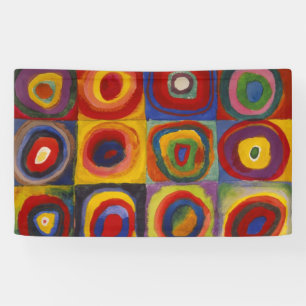 Colour Study of Squares Circles by Kandinsky Banner