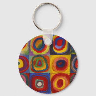 Colour Study of Squares Circles by Kandinsky Keychain