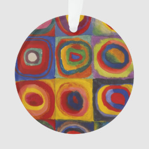 Colour Study of Squares Circles by Kandinsky Ornament