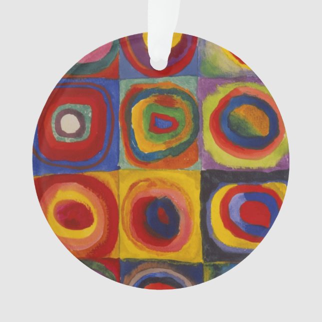 Colour Study of Squares Circles by Kandinsky Ornament (Front)