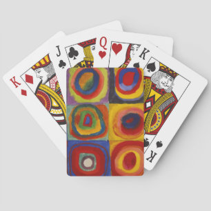 Colour Study of Squares Circles by Kandinsky Playing Cards
