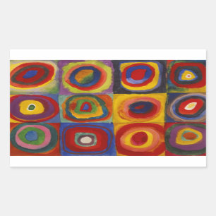Colour Study of Squares Circles by Kandinsky Sticker