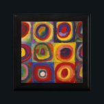 Colour Study of Squares Circles Gift Box<br><div class="desc">Kandinsky's Modern Abstract Oil Paintings  on Canvas Series - Colour Study Squares Circles Painting</div>