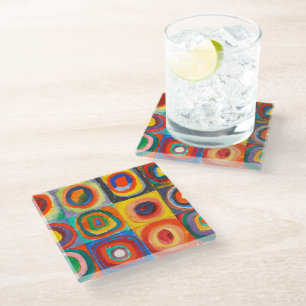 Colour Study   Wassily Kandinsky Glass Coaster