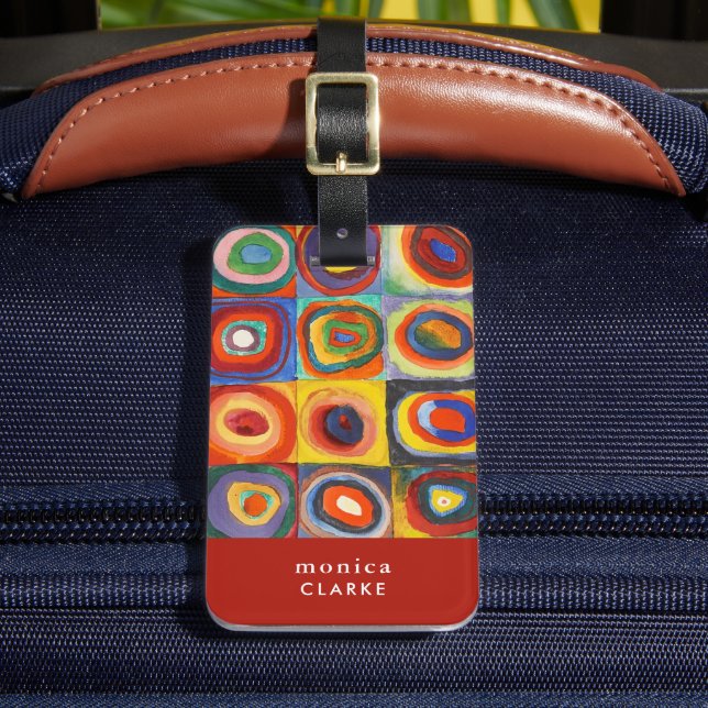 Colour Study | Wassily Kandinsky Luggage Tag (Front Insitu 2)