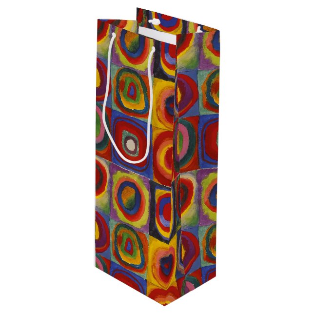 Colour Study - Wassily Kandinsky Wine Gift Bag (Front Angled)