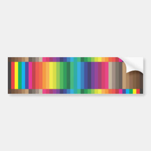 Colour swatch CMYK Bumper Sticker