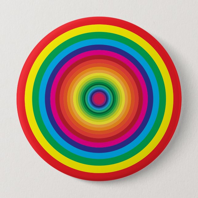 colour swatch concentrycal circles 4 inch round button (Front)