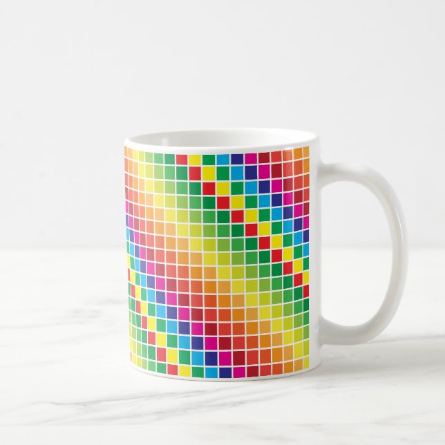 colour swatch rainbow coffee mug (Right)