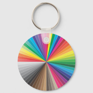 colour swatches circle keychain