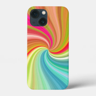 Colour Swirl Rainbow Twist  iPhone 13 Mini Case