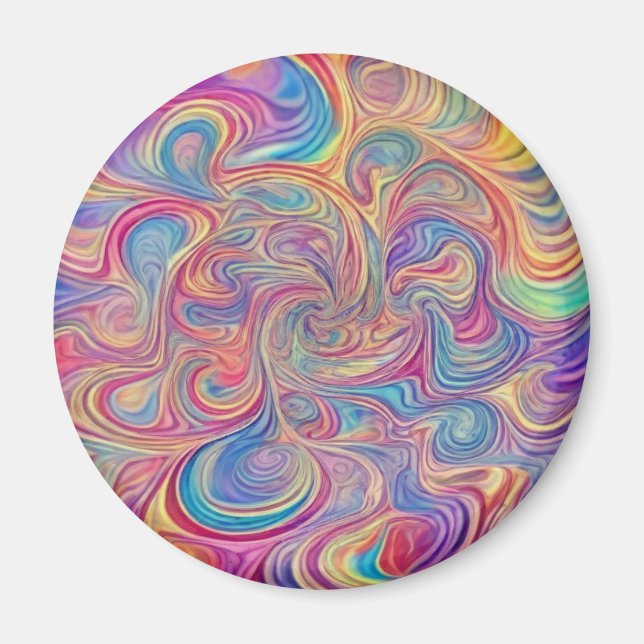 Colour Swirls Magnet (Front)