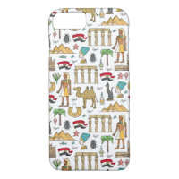 Colour Symbols of Egypt Pattern