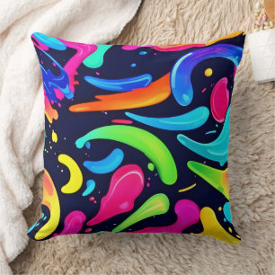 Colour Symphony: A Visual Feast Throw Pillow