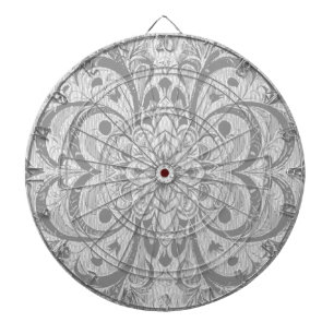 Colour Symphony Mandala – Bold Psychedelic Floral Dartboard
