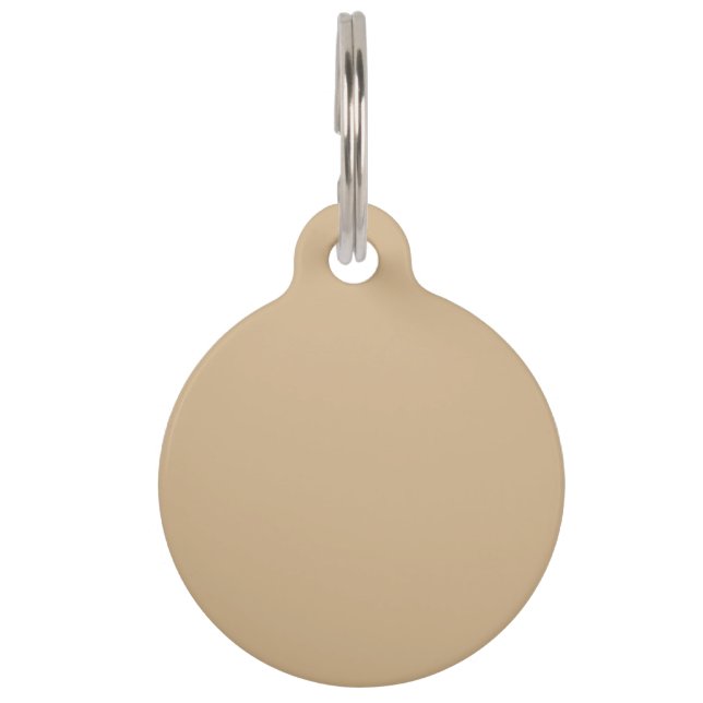colour tan pet tag (Front)