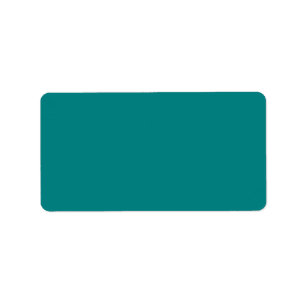 colour teal label