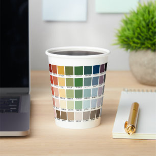 Colour Test Paper Cups