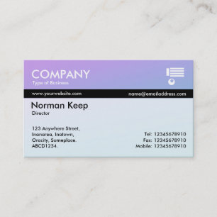Colour Tex Banded - Soft Gradients Business Card