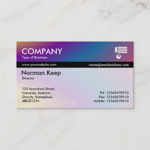 Colour Tex Banded - Subtle Colours Business Card