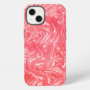 Colour texture "pearly strawberry cream" iPhone 13 case