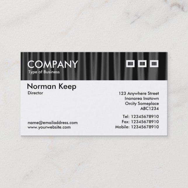 Colour Textured Header - Drapery 07 Business Card (Front)