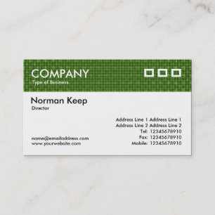 Colour Textured Header - Green Fabric Business Card