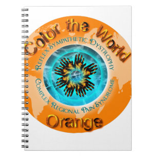 Colour the World Orange - CRPS Dual Ice Notebook