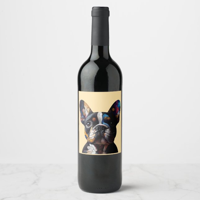 Colour Theory Frenchie Wine Label (Front)