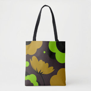 Colour Therapy Abstract Floral Tote Bag