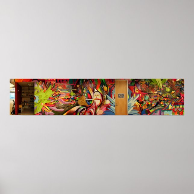 Colour Therapy Mural @ Zazzle Poster (Front)