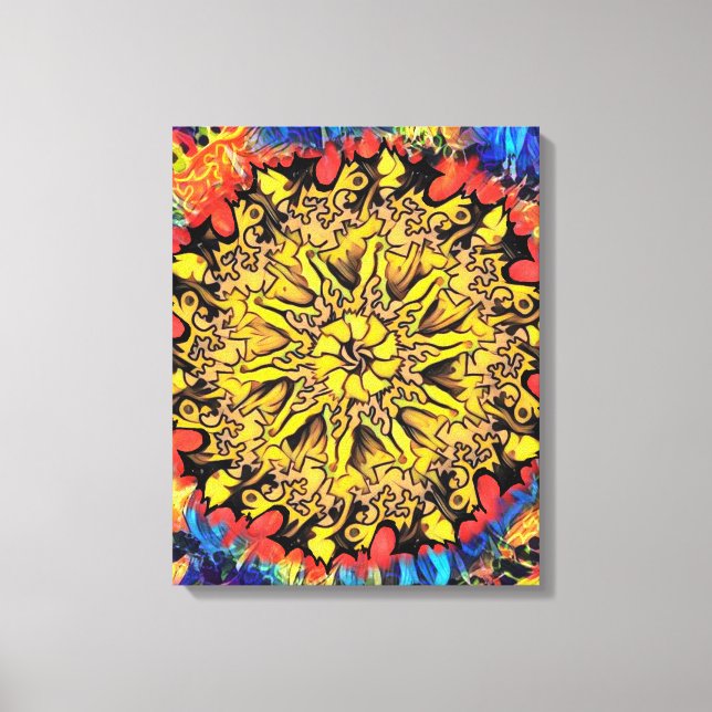 Colour Therapy Stretched Canvas Print (Front)