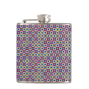 Colour Tiles Hip Flask