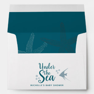 Colour trend Under the Sea Baby Shower Envelope