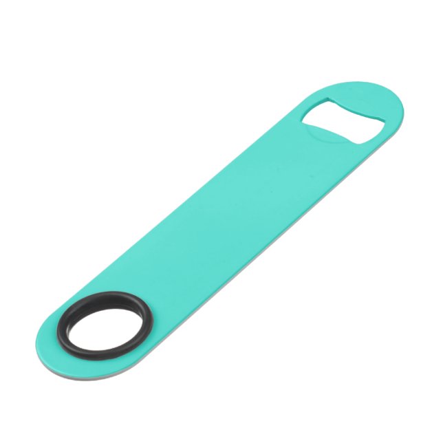 colour turquoise speed bottle opener (Front Angled)