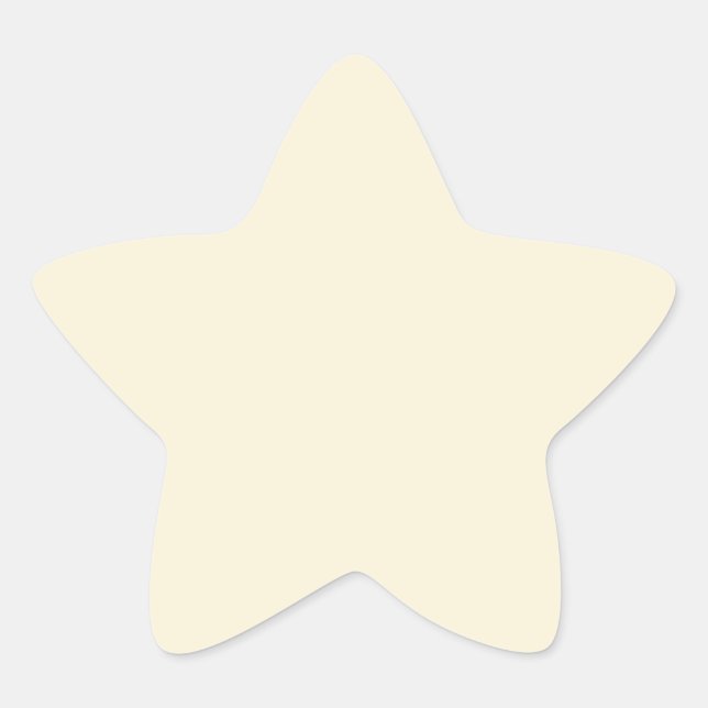 colour vanilla star sticker (Front)