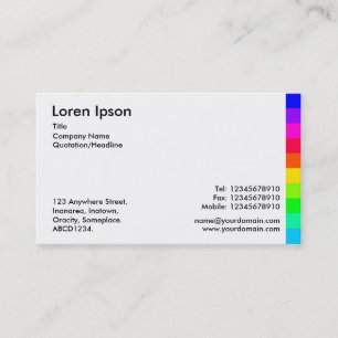 Colour Variations II 03 Business Card