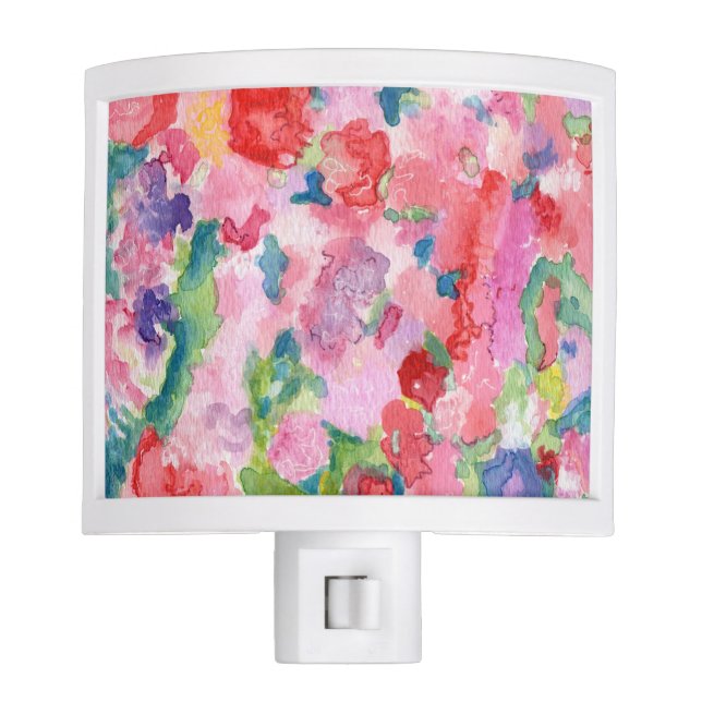 Colour Wall Floral Art Night Light (Front)